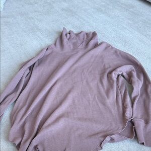 Babaton Dusty Pink Turtleneck Sweater